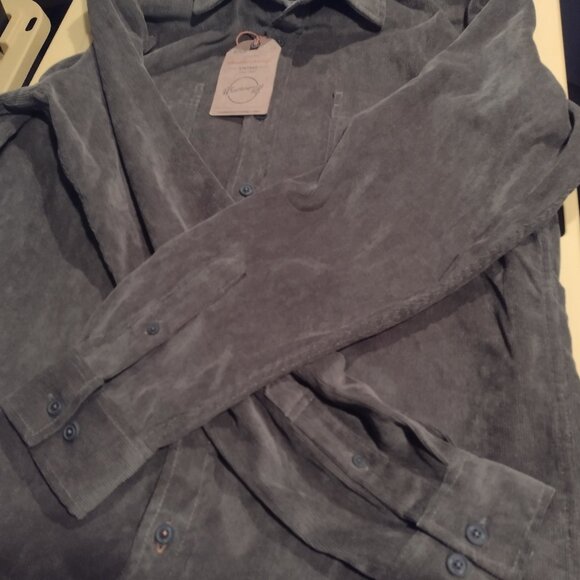 Original weatherproof mens medium vintage olive cordoroy button long sleeve - Picture 6 of 8